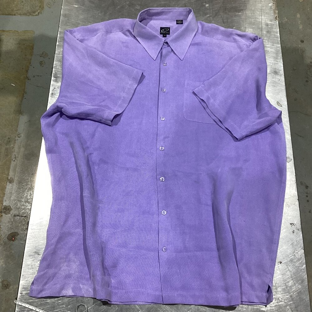 Cotton Reel 100% Silk Button-Up Shirt